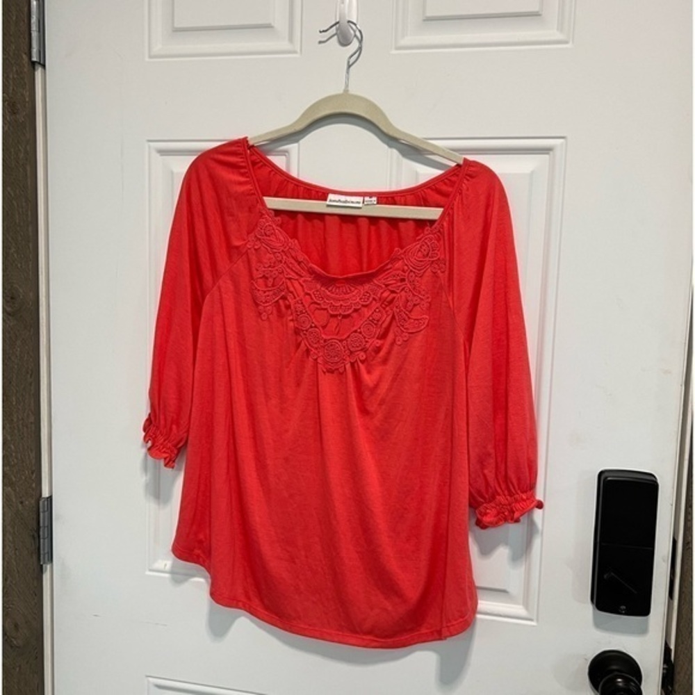 John Paul Richard Lace front blouse